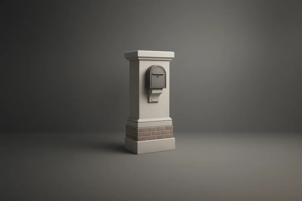 Stucco Mailboxes and Lamp Posts kits