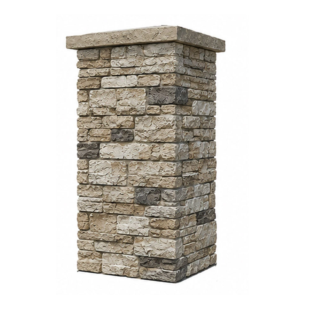 Faux Stone Column Wraps 3 1