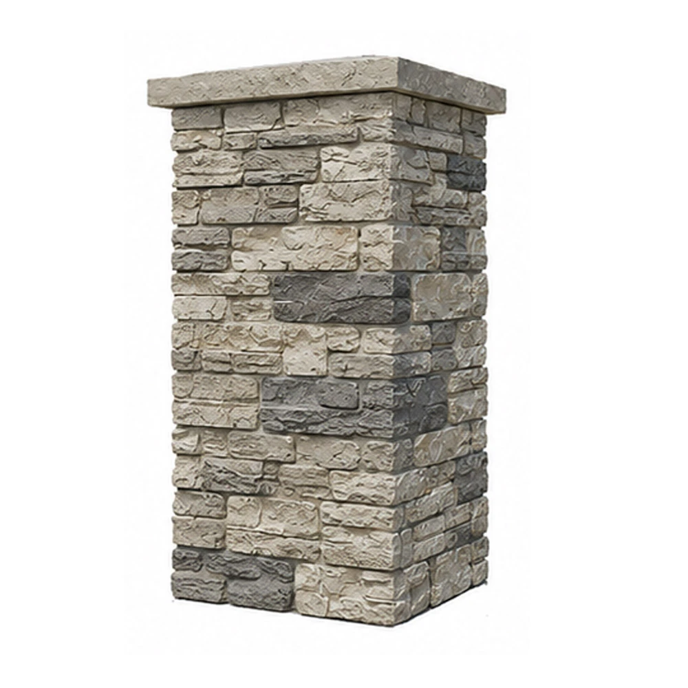 Faux Stone Column Wraps 7