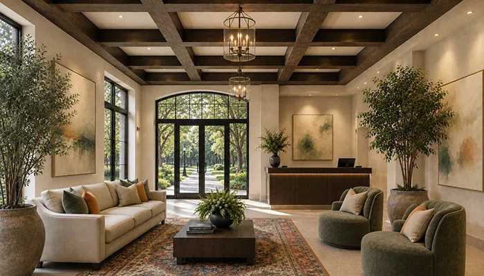 Faux Wood Beam Systems Cross Beam Ceiling Reception Hall