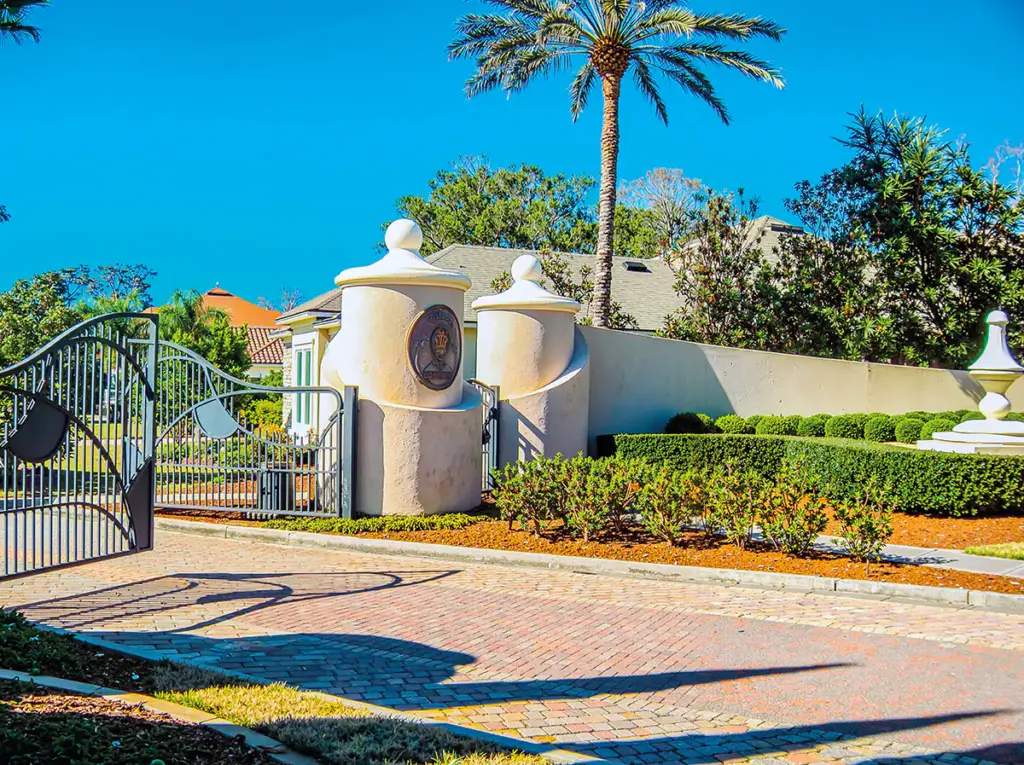decorative stucco wall fence